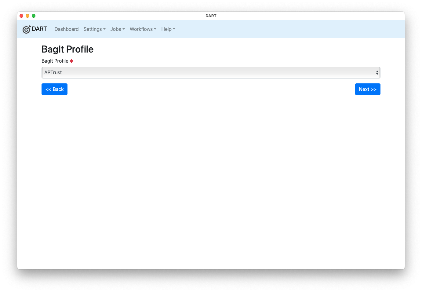 Job validation screen