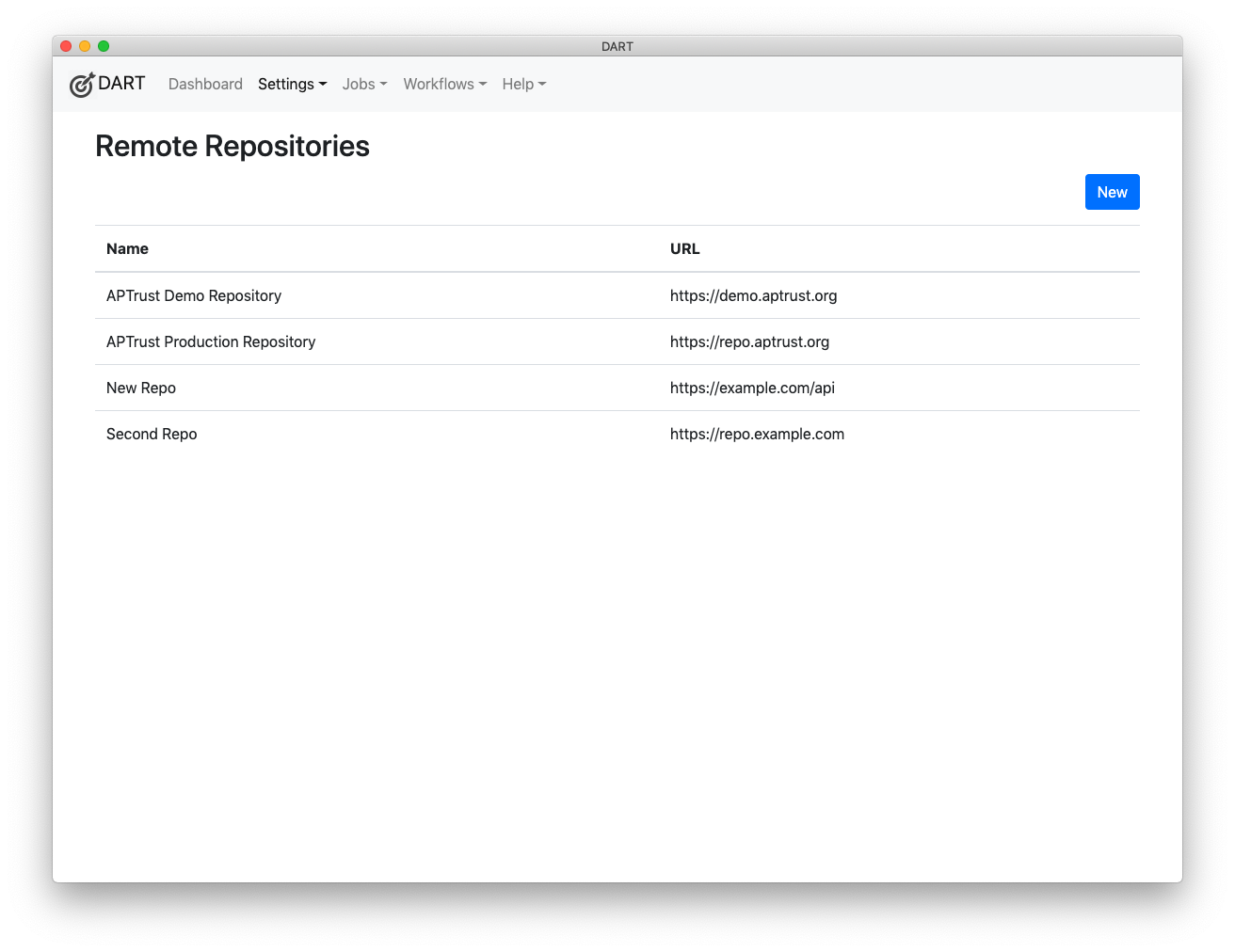 List of Remote Repositories
